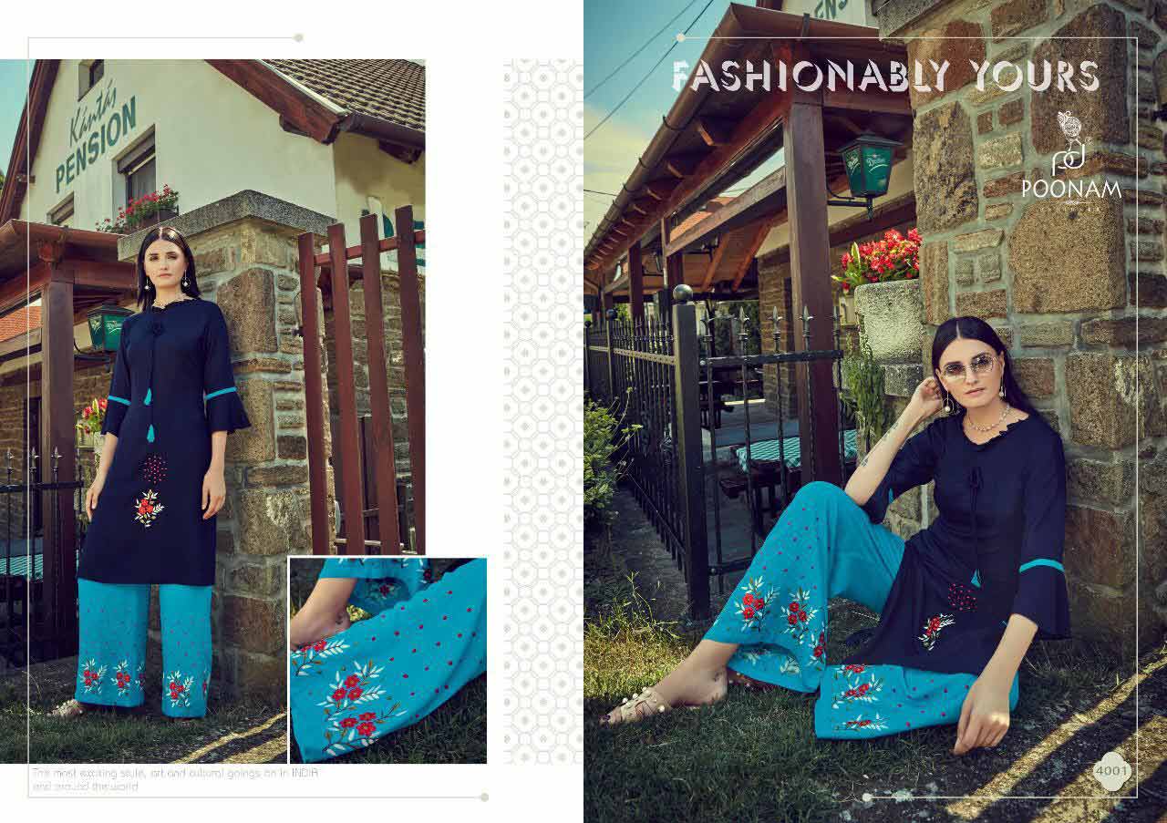Plazo House Vol-4 Poonam Designer Kurti Sets Plazo House Vol-4 Poonam Designer Kurti Sets